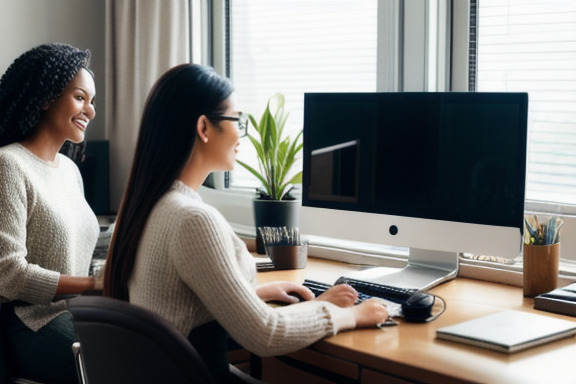 Person working in a home office