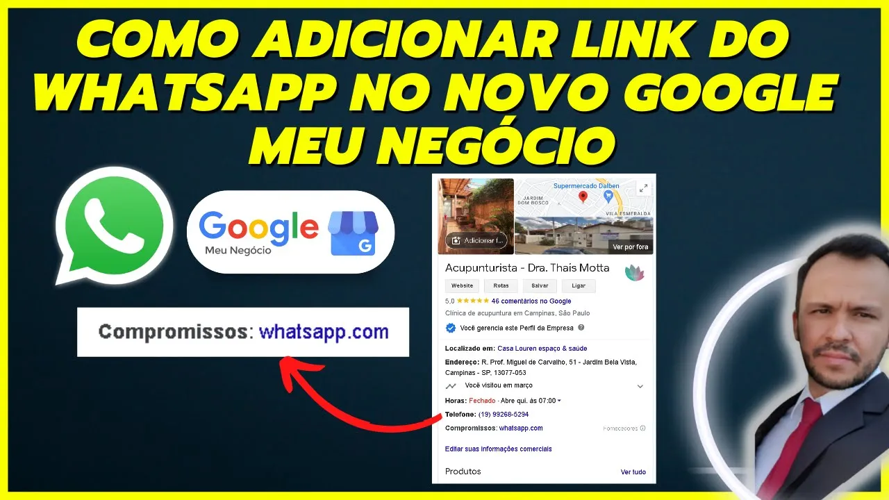 Como Adicionar Link do WhatsApp no Novo Perfil do Google Meu Negócio